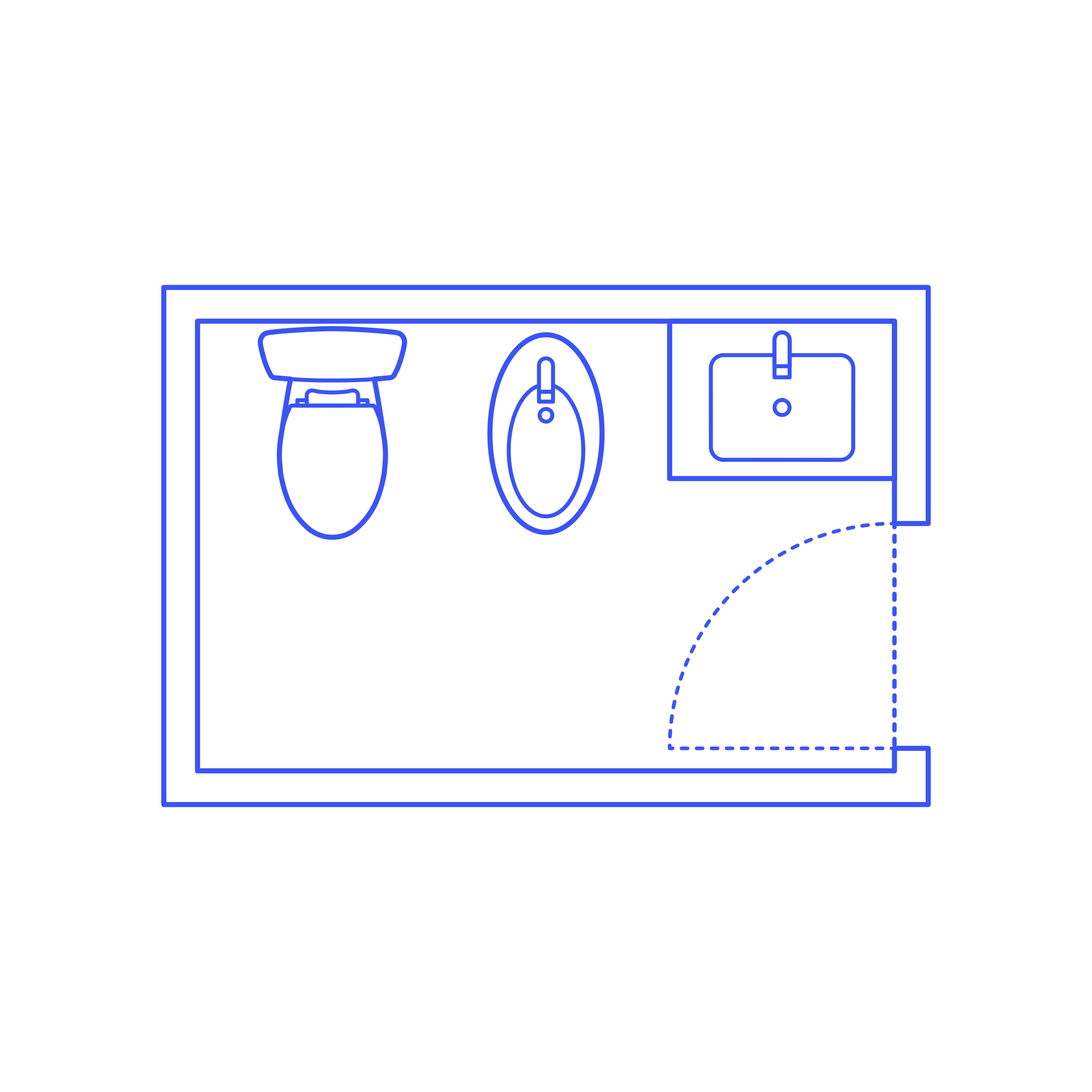 Layouts Bathrooms Half Bidet 1 Wall Cad Style Svg Vector Free Vectors